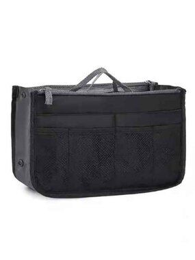 Handbag Organizer Insert/ Divider/Purse Tote Black /Cosmetics & Much More - NWT